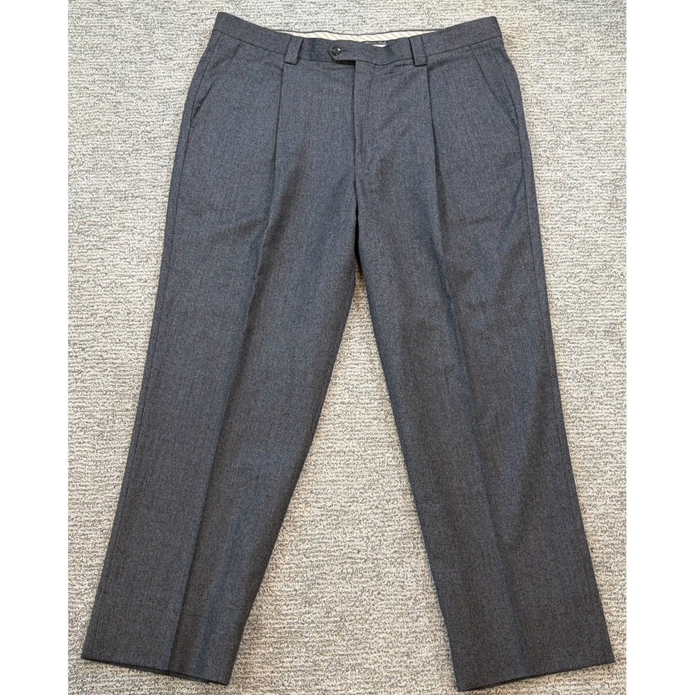 Zignone Italy Linea Naturale Luxe‎ Gray Wool Cashmere Pants Mens 40